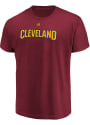 Cleveland Cavaliers Majestic Big Athletic T Shirt - Red