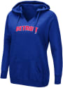 Detroit Pistons Womens Majestic Done Better Hooded Sweatshirt - Blue
