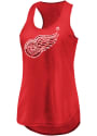 Detroit Red Wings Womens Majestic Trapezoid Racerback Tank Top - Red