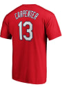 Matt Carpenter St Louis Cardinals Majestic Name and Number T-Shirt - Red