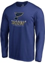 St Louis Blues Team Lockup T Shirt - Blue