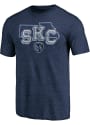 Sporting Kansas City Tri State Fashion T Shirt - Navy Blue