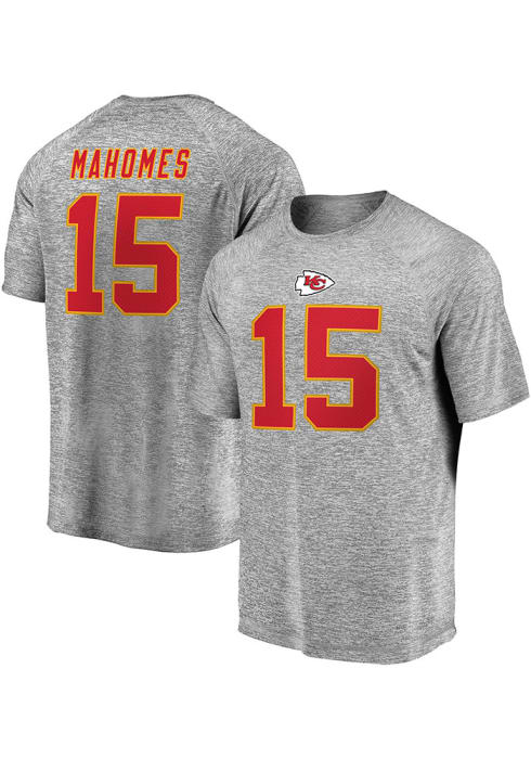 Patrick Mahomes Chiefs Authentic Stack Short Sleeve Player T Shirt