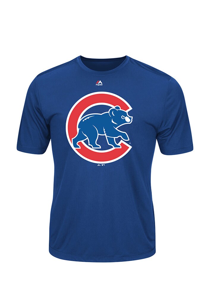 Majestic Cubs Official Logo Short Sleeve T Shirt