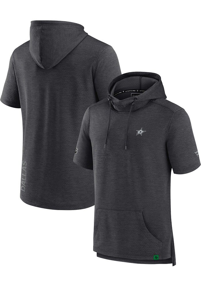 Dallas Stars AUTHENTIC PRO ROAD Short Sleeve Hoods - CHARCOAL