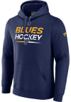 Main image for St Louis Blues Mens Blue AUTHENTIC PRO HOCKEY Long Sleeve Hoodie