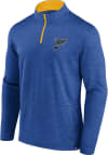 Main image for St Louis Blues Mens Blue Poly Long Sleeve 1/4 Zip Pullover