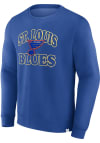 Main image for St Louis Blues Mens Blue Heritage Crew Long Sleeve Crew Sweatshirt