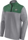 Main image for Dallas Stars Mens Grey Heritage Cotton Long Sleeve 1/4 Zip Pullover