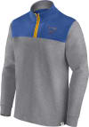 Main image for St Louis Blues Mens Grey Heritage Cotton Long Sleeve 1/4 Zip Pullover