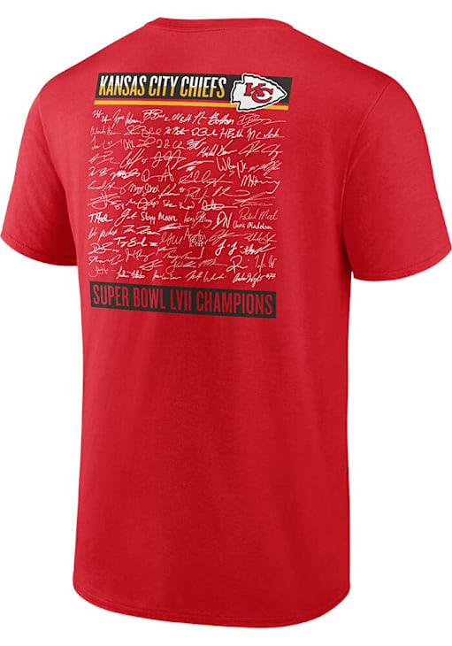 Kansas City Chiefs Red 2022 Super Bowl LVII Champion Autograph