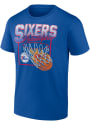 Philadelphia 76ers Cotton Alley Oop T Shirt - Blue