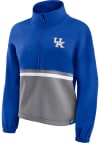 Main image for Kentucky Wildcats Womens Blue Colorblock Qtr Zip