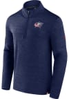 Main image for Columbus Blue Jackets Mens Navy Blue Authentic Pro Rink Long Sleeve 1/4 Zip Pullover