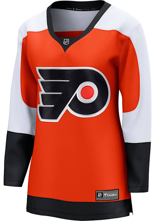 Philadelphia Flyers Womens ORANGE Home Breakaway Hockey Jersey