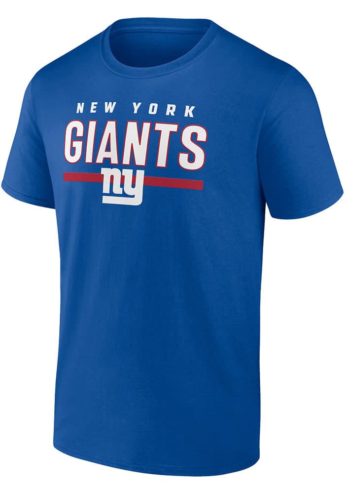New York Giants BLUE Cotton Current Logo Short Sleeve T