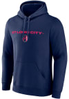 Main image for St Louis City SC Mens Navy Blue Color Slider Long Sleeve Hoodie