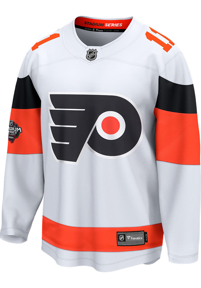 Travis Konecny Philadelphia Flyers Mens White Stad Series Hockey Jersey