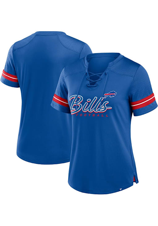 Buffalo Bills Womens ROYAL Play Script Fashion Football Jersey