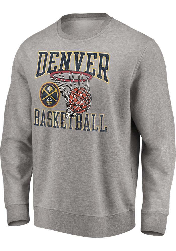 DENVER NUGGETS スウェットシャツ グレー Denver Nuggets Mens GREY True Classics Crew Sweatshirt - 172802215