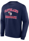 Main image for Cleveland Guardians Mens Navy Blue Heart And Soul Long Sleeve Crew Sweatshirt