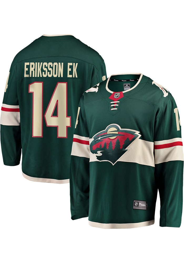 Joel Eriksson Ek Minnesota Wild Mens GREEN Home Breakaway Hockey