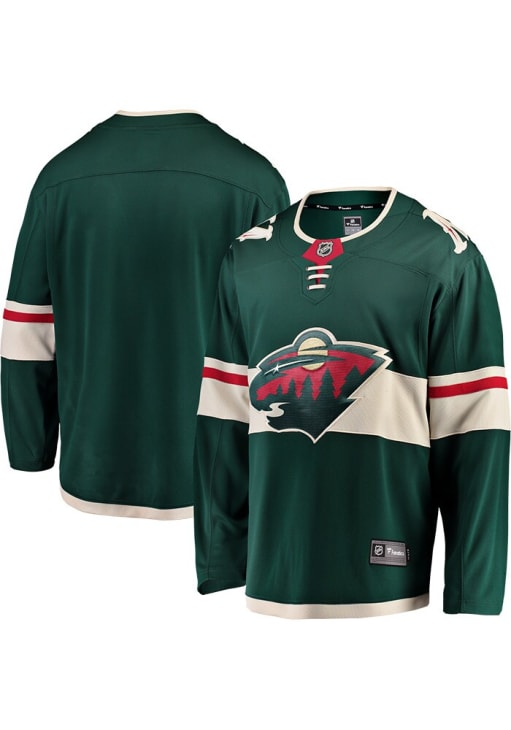 Minnesota Wild Mens Green Home Breakaway Hockey Jersey
