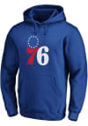 Main image for Philadelphia 76ers Mens Blue Primary Logo Long Sleeve Hoodie