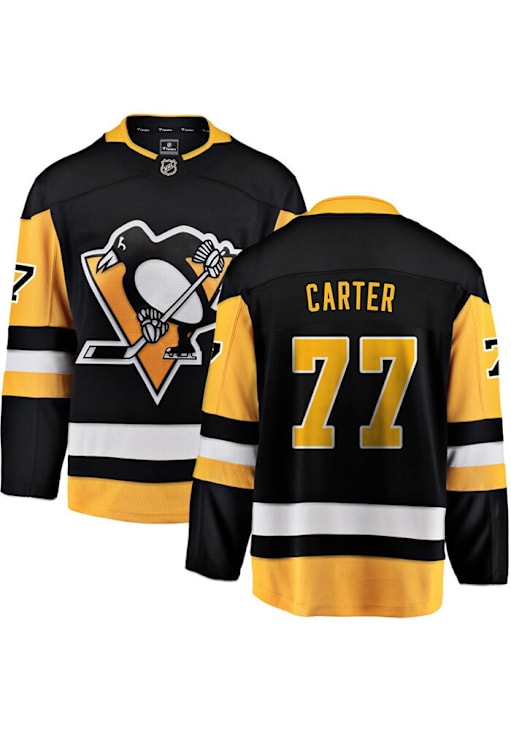 Jeff Carter Pittsburgh Penguins Mens BLACK Home Hockey Jersey