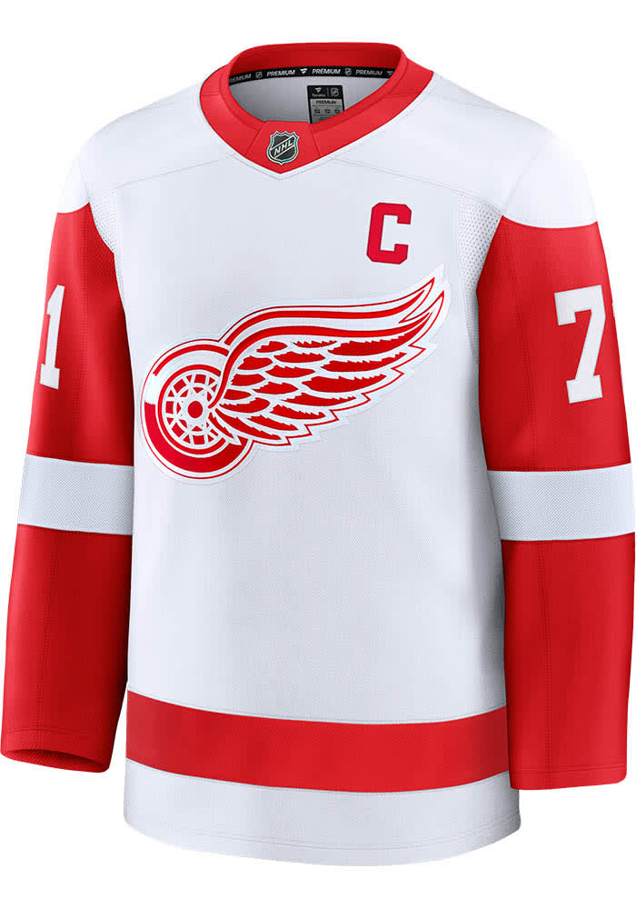 Dylan Larkin Detroit Red Wings Mens WHITE Road Premium Hockey