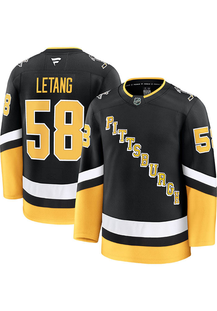 Kris Letang Pittsburgh Penguins Mens BLACK Alt Premium Hockey Jersey