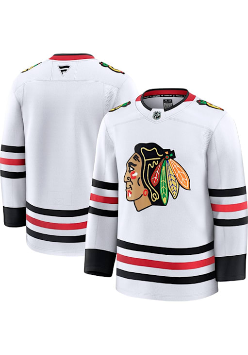 Chicago Blackhawks WHITE Blank Premium 172804046