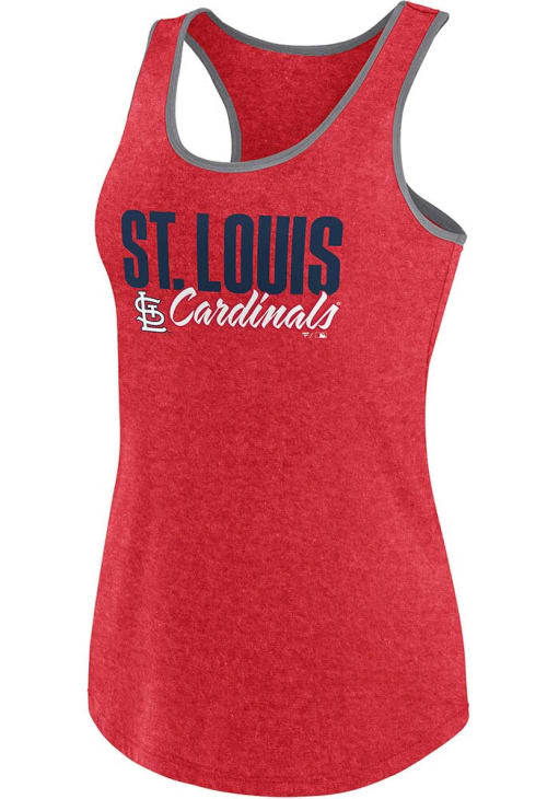 St Louis Cardinals Womens Red Fanwear Fuel Tank Top