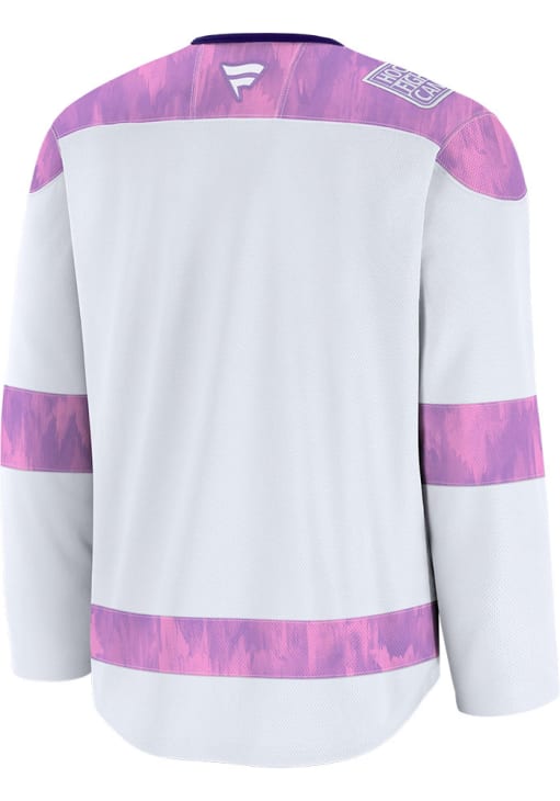 Colorado Avalanche Mens White Hockey Fights Cancer Hockey Jersey