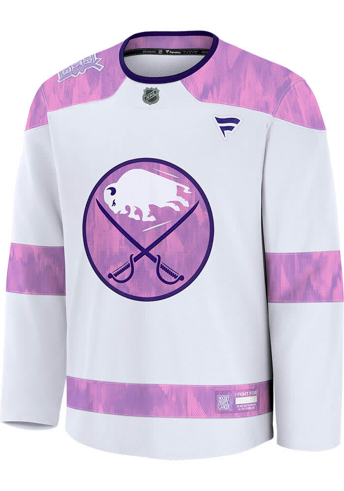 Buffalo Sabres Hockey Fights Cancer White