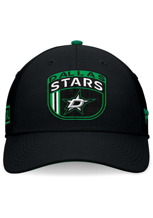 Dallas Stars Mens Black 2024 Authentic Pro Draft Stretch Flex Hat
