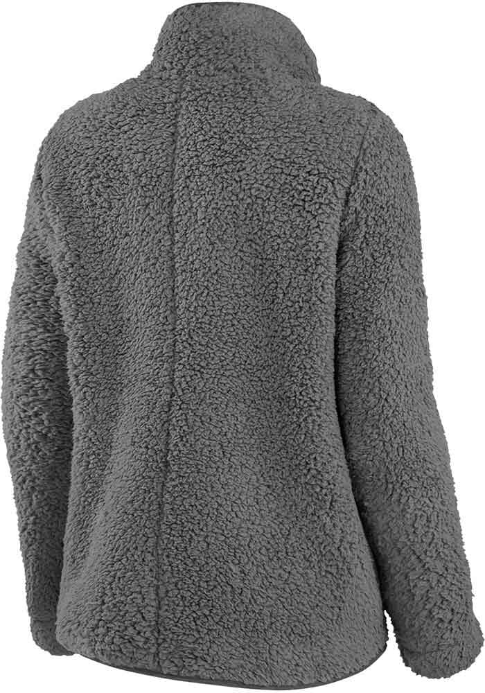 Oklahoma Sooners Womens RED/GREY Sherpa Long Sleeve Full Zip