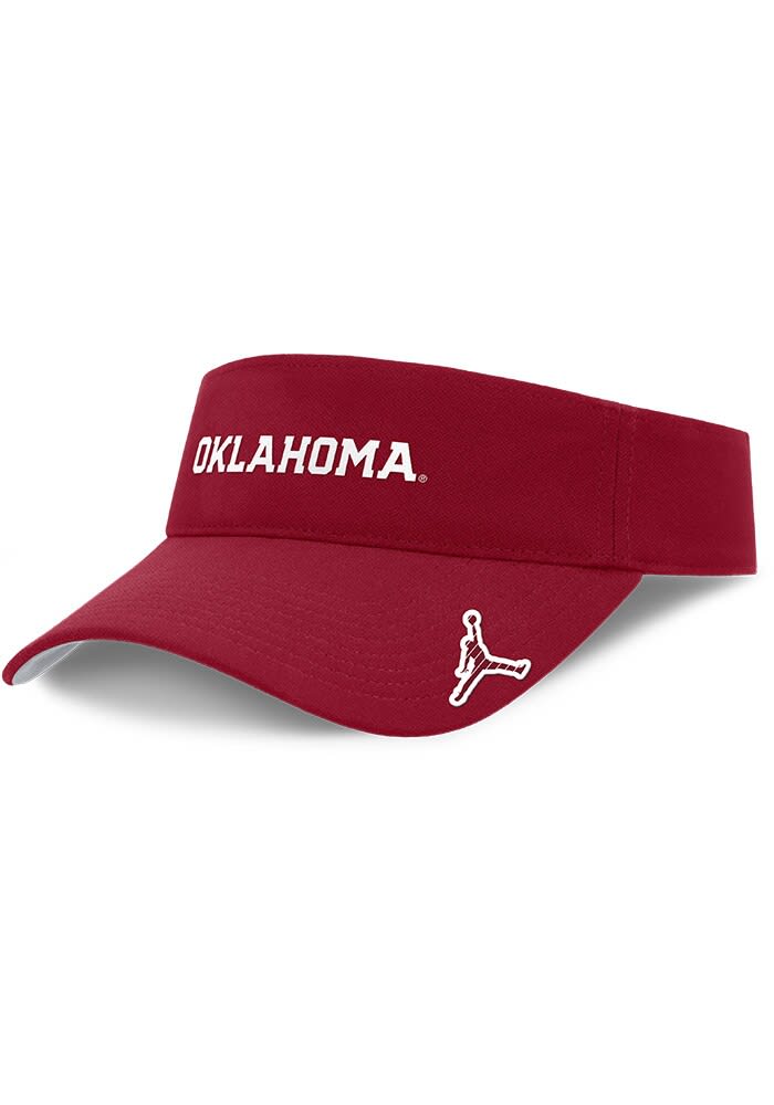 Oklahoma Sooners Dri Fit Ace Visor RED Nike Adjustable Visor