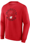 Main image for Mens Red Wisconsin Badgers Destination Crew Sweatshirt