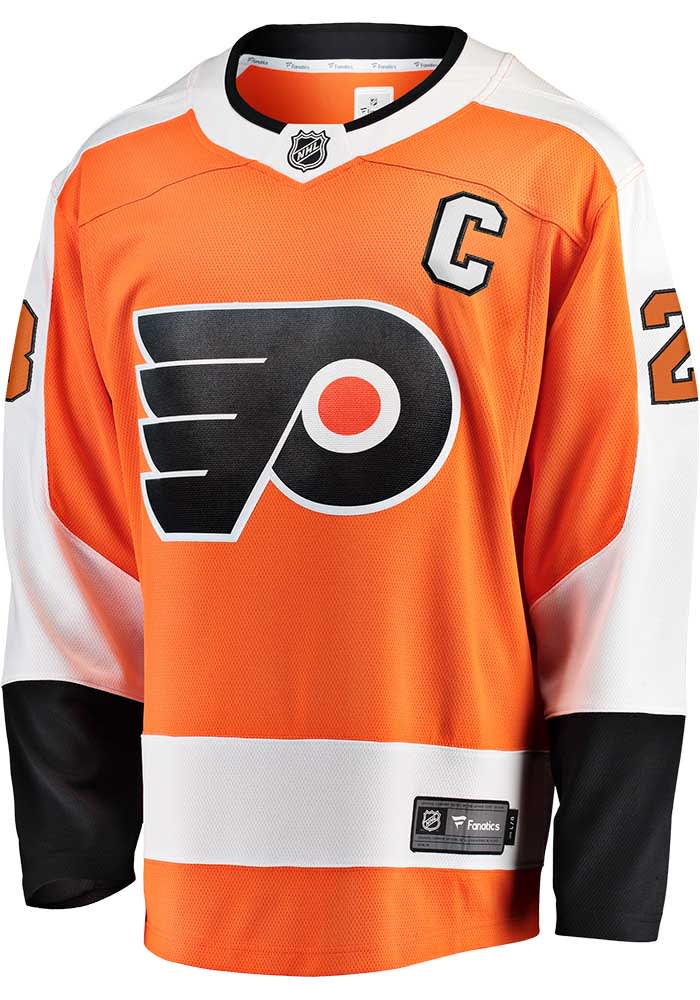 Claude Giroux Philadelphia Flyers Mens ORANGE Breakaway Hockey Jersey