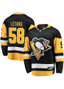 Kris Letang Pittsburgh Penguins Breakaway Hockey Jersey - Black