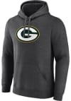 Main image for Green Bay Packers Mens Charcoal Primary Logo Long Sleeve Hoodie