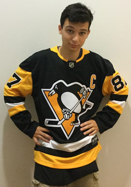 Sidney Crosby Pittsburgh Penguins Mens BLACK Breakaway Hockey