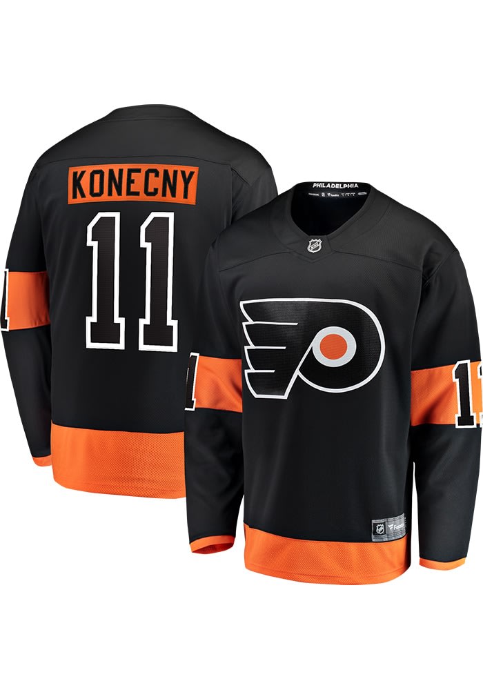 Travis Konecny Philadelphia Flyers Mens Black Alternate Breakaway Hockey Jersey