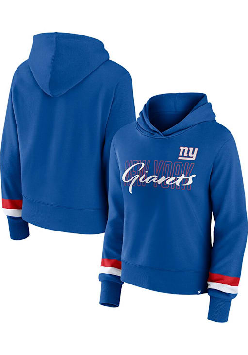 New York Giants Womens BLUE Over Hoodie 172805491