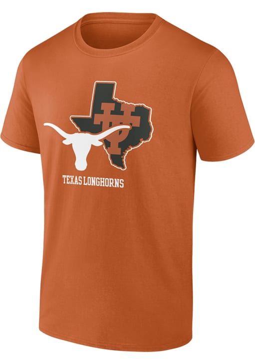 Texas Longhorns Burnt Orange State Lock In Short Sleeve T Shirt