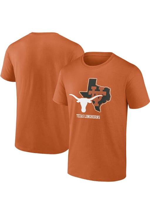 Texas Longhorns Burnt Orange State Lock In Short Sleeve T Shirt