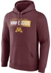 Main image for Minnesota Golden Gophers Mens Maroon Iconic Long Sleeve Hoodie