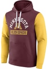 Main image for Minnesota Golden Gophers Mens Maroon Color Block Long Sleeve Hoodie