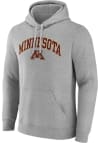 Main image for Mens Grey Minnesota Golden Gophers Arch Mascot Twill Hooded Sweatshirt